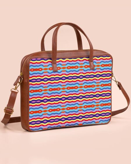 Laptop Bag | Colorful Wavy Lines