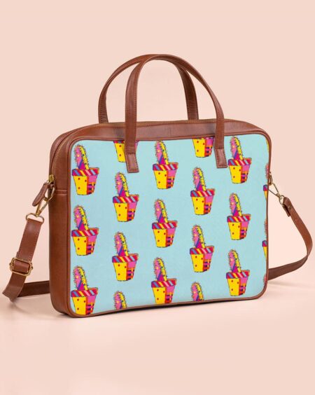 Laptop Side Bags | Cactus Pattern