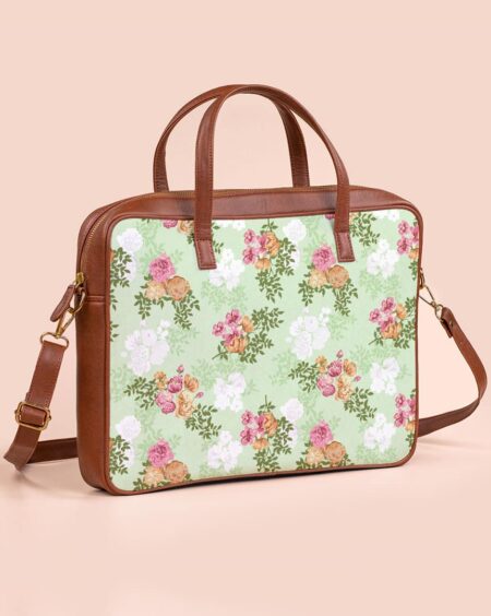 Printed Laptop Bags | Vintage Floral Bouquet
