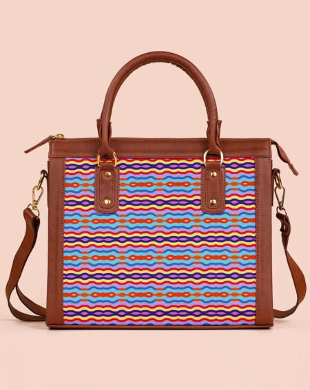 Satchel Sling Bag | Colorful Wavy Lines