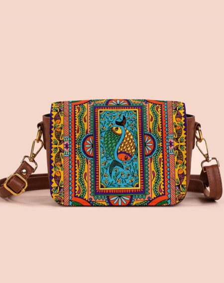 Shoulder Sling Bag | Modern Madhubani