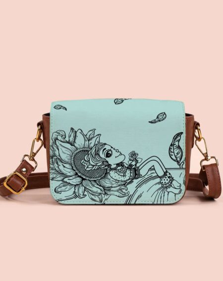 Rectangle Sling Bag | Beauty Of Life And Positivity