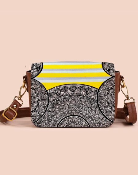 Box Sling Bag | Stripped Pastel Hues
