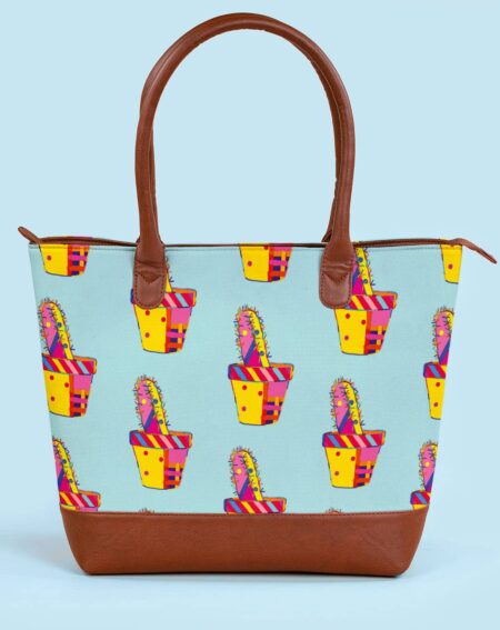 Travel Tote Bag | Cactus Pattern