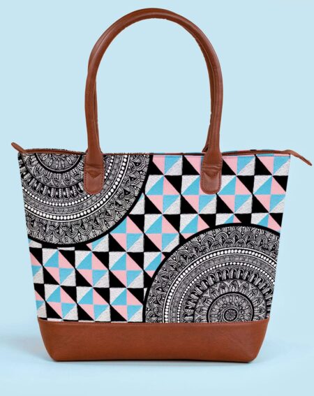 Fatty Tote Bags For Women | Checkered Chevron