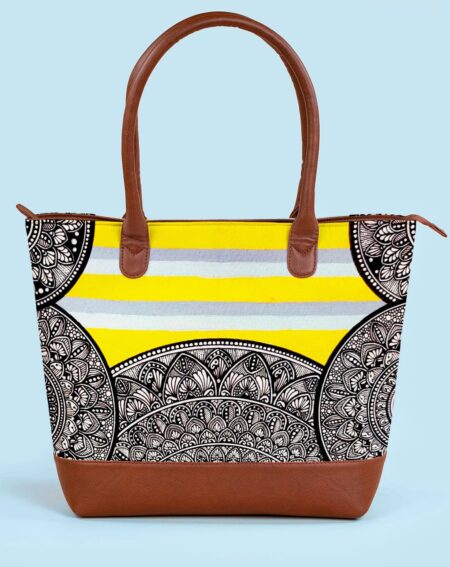 Fatty Tote Handbags | Stripped Pastel Hues