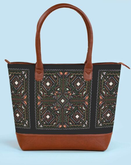 Fatty Tote Bag | Black Mandala