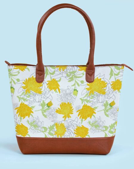 Fatty Tote Handbags | Chrysanthemum Garden