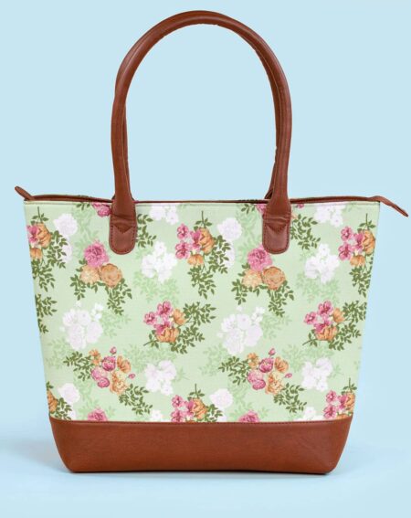 Office Tote Bag | Vintage Floral Bouquet