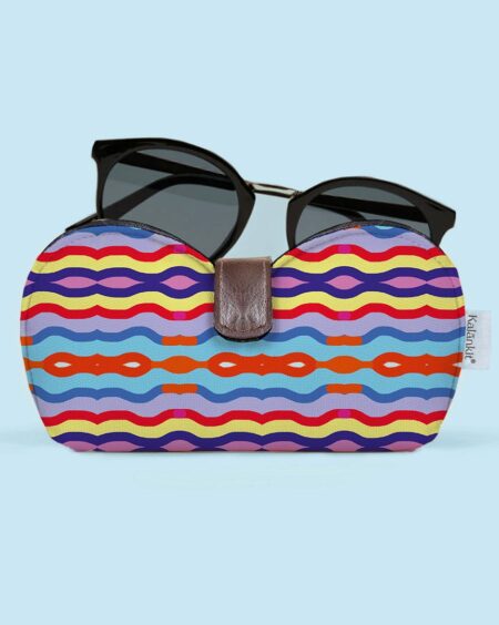 Sunglasses Cover | Colorful Wavy Lines