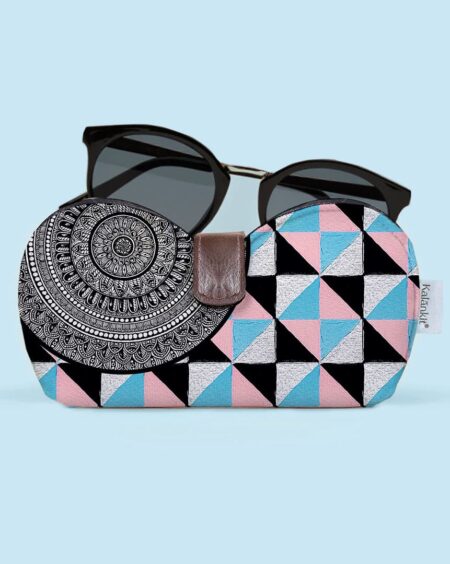 Sunglasses Case Box | Checkered Chevron
