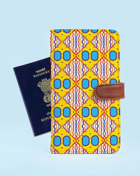 Printed Passport Cover | Geometric Pattern