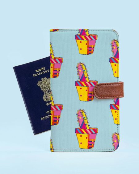 Travel Passport Holder | Cactus Pattern