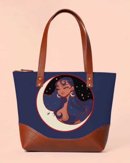 Shoulder Bag for Women - Moon Child | Office Handbag for Girls