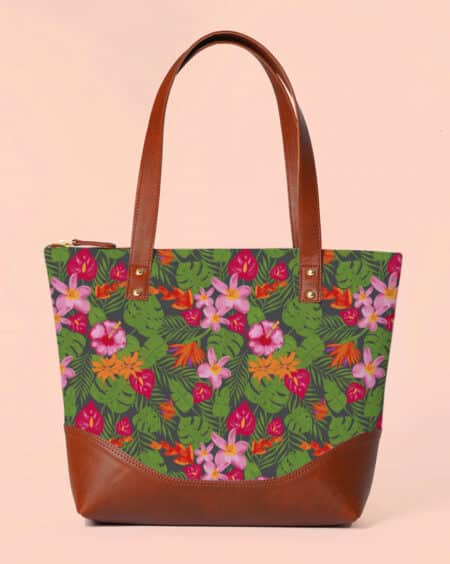 Shoulder Bag for Women- Tropical Paradise | Office Handbag for Girl
