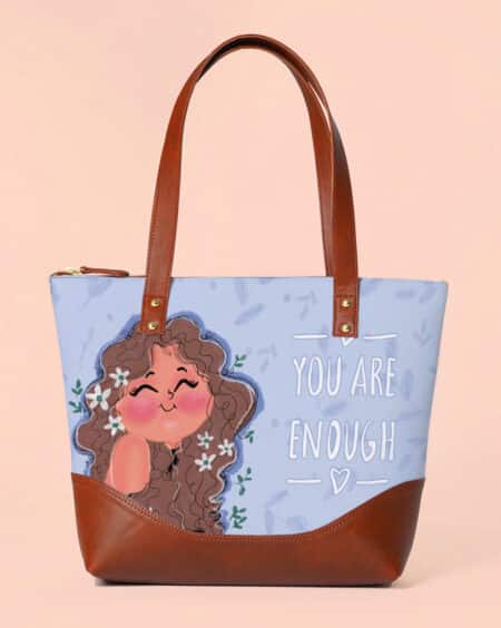 Office Handbag for Women | You are enough Inspirational Shoulder Bag for Girls