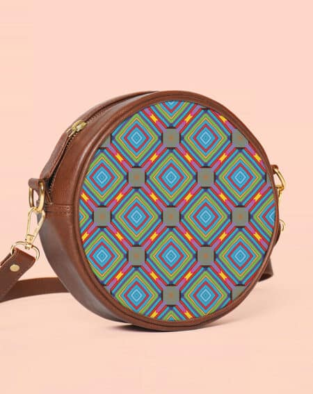 Side Sling Bags | Geometric Pattern