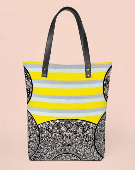 Classic Tote Bag | Stripped Pastel Hues