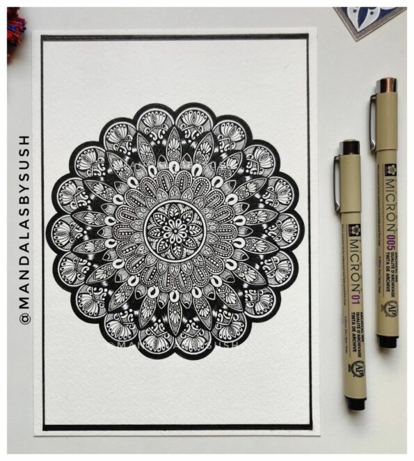 Mandala artform up-close