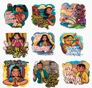 Creativity through illustrations