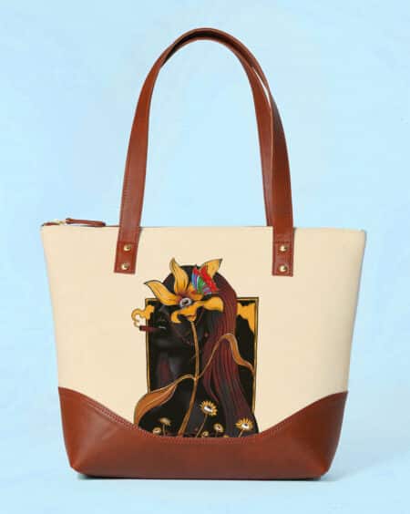 Shoulder Bag for Women - Sunflowers & Cigars