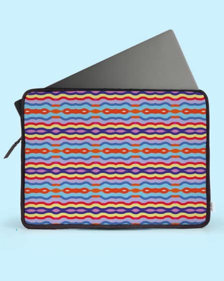 Laptop Sleeve Bag | Colorful Wavy Lines