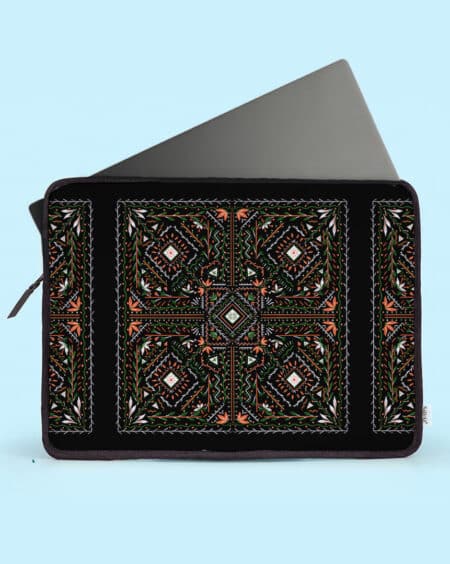 Laptop Sleeve Bag | Black Mandala