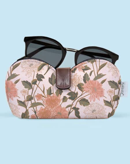Sunglasses Cover | Chrysanthemum Floral -Beige
