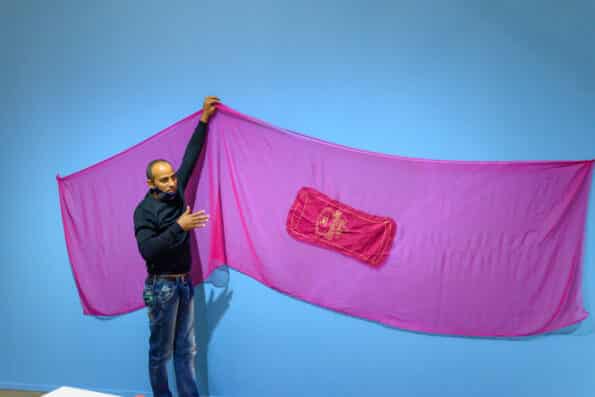 Vagaram art installation in progress
