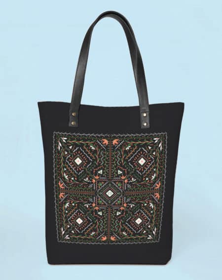 Tote Bag | Black Mandala