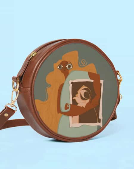 Round Sling Bag | Silent Poetry